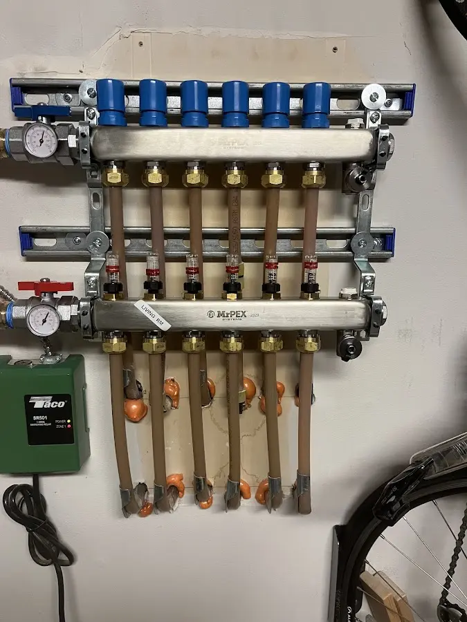 Plumber performing Leak Detection at a residential property in Old Tappan